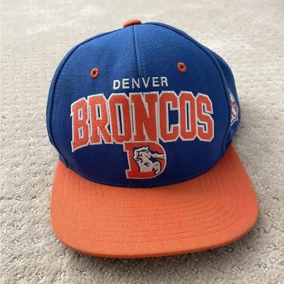 DENVER BRONCOS (Mitchell & Ness) Blue/Orange Snapback Vintage Collection NFL Hat - Picture 5 of 5